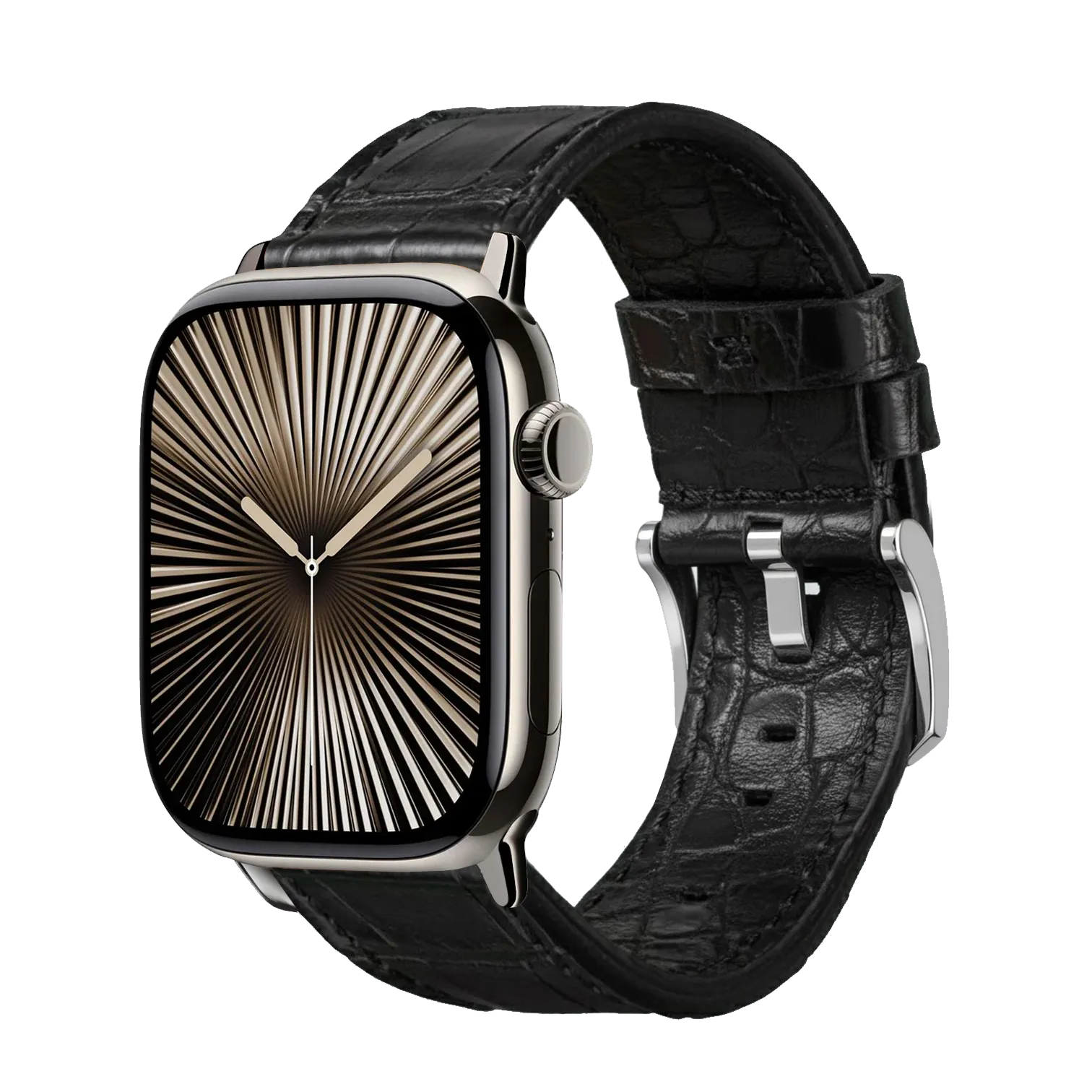 Tiefschwarz / 42mm / Silber Poliert