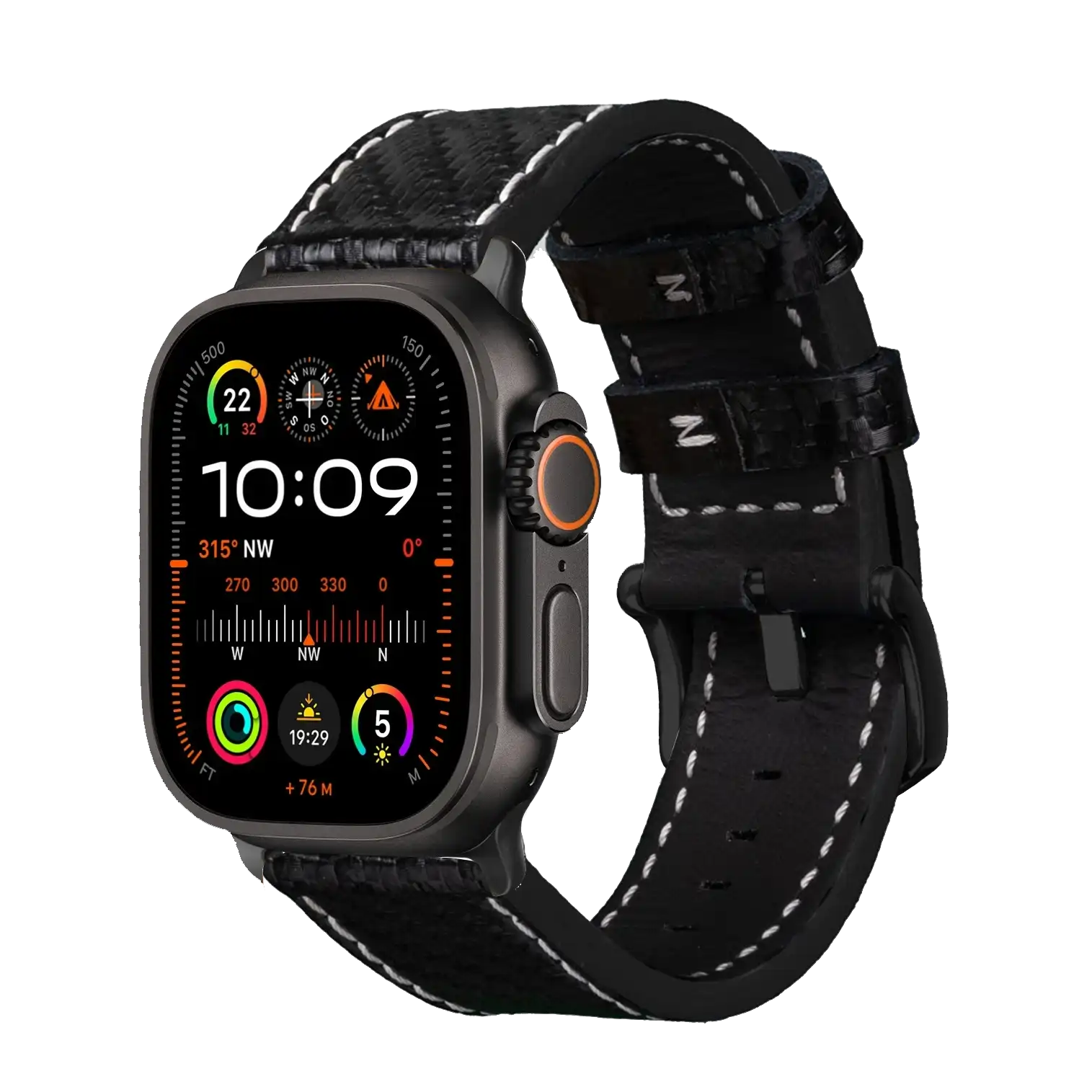 Tiefschwarz / Ultra/46mm/45mm / Schwarz