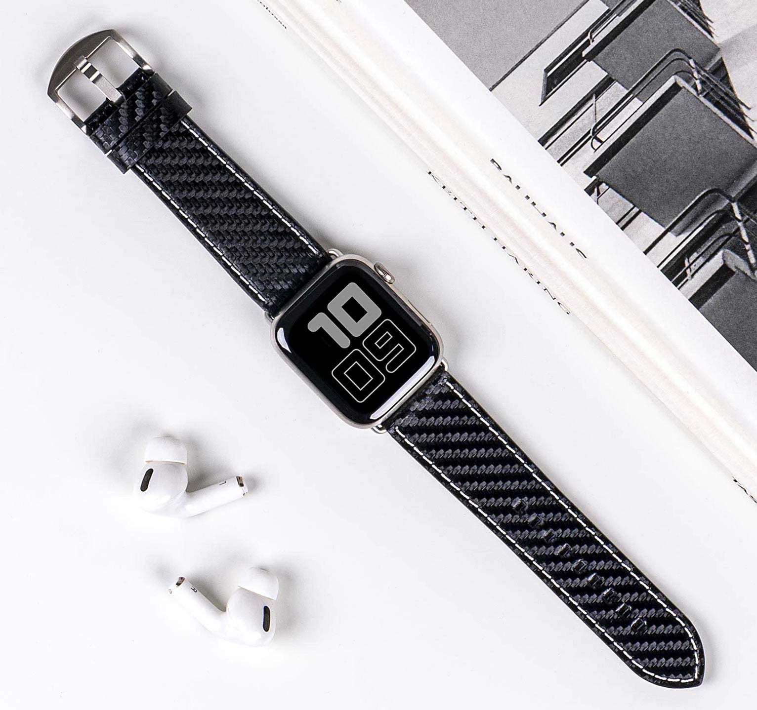 Tiefschwarz / Ultra/46mm/45mm / Silber