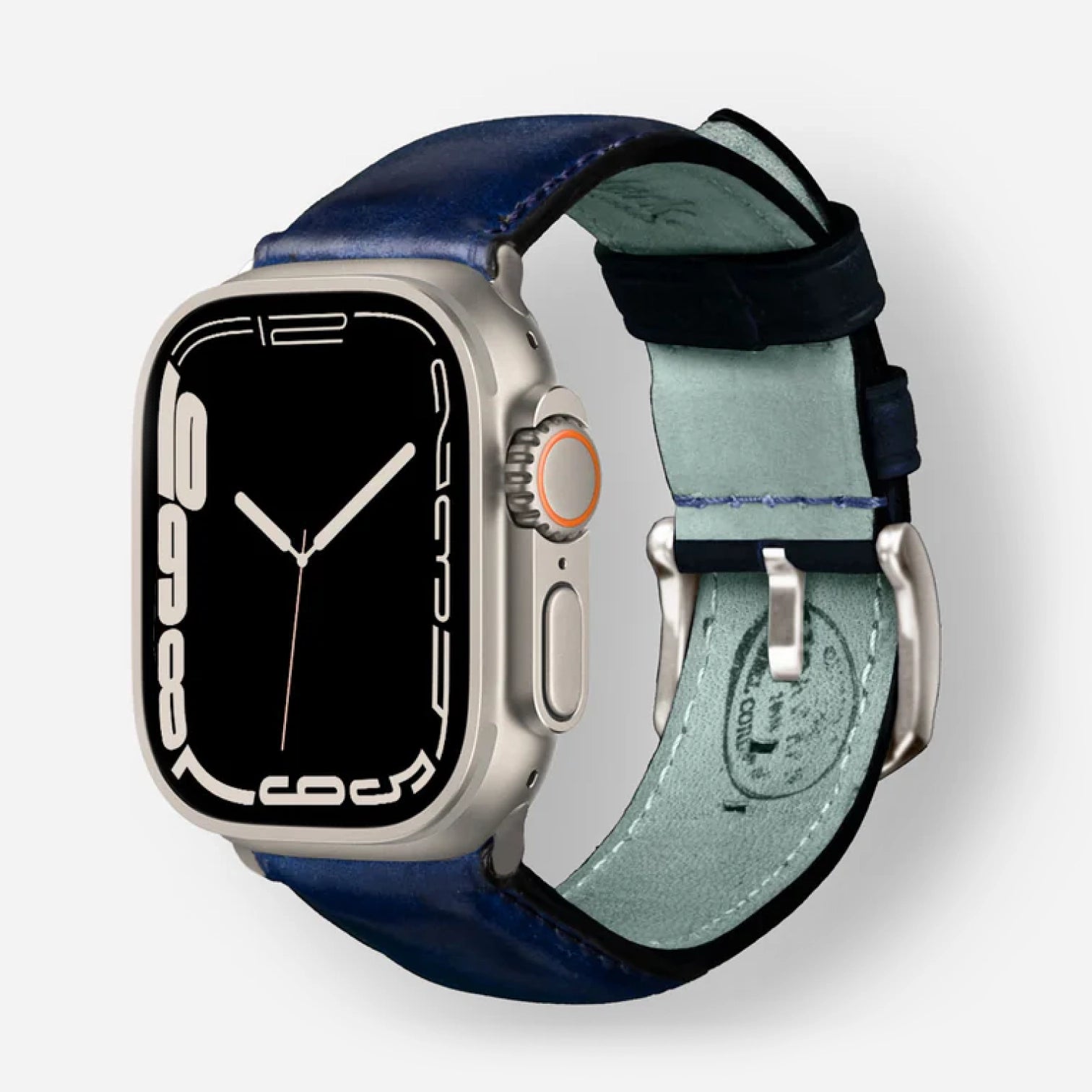 Dunkelblau / Ultra/46mm/45mm + Faltschließe / Silber