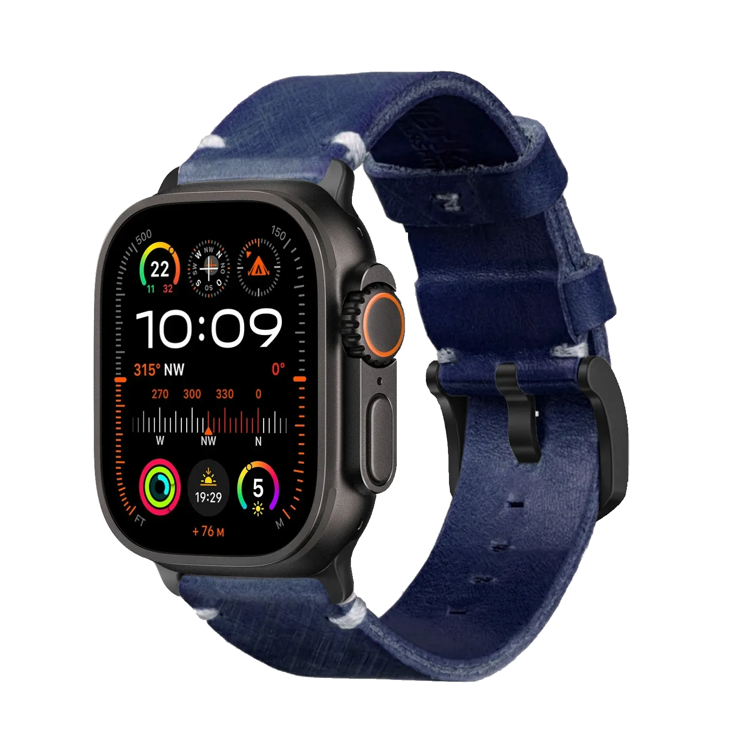 Blau / Ultra/46mm/45mm / Schwarz Matt