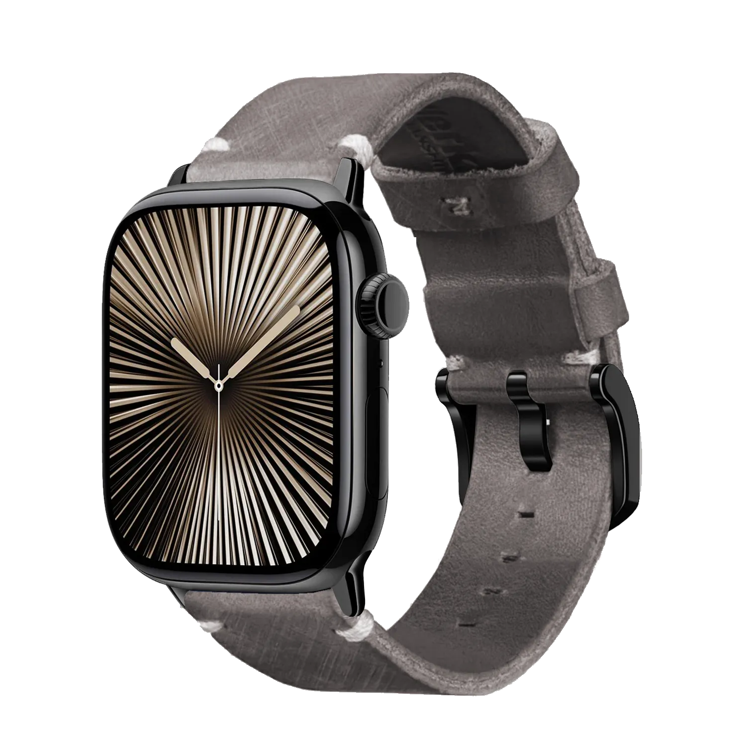 Grau / 42mm / Schwarz Poliert
