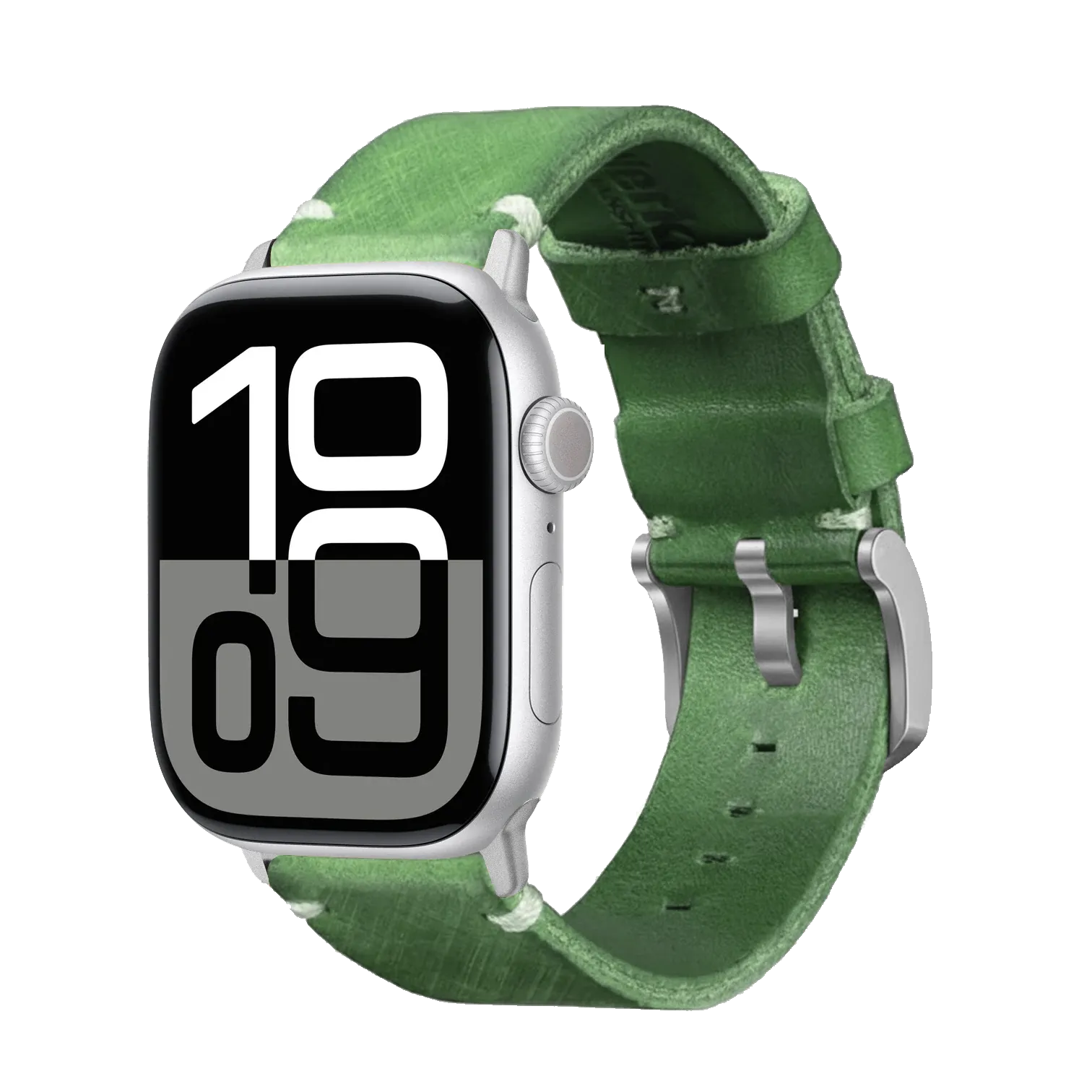 Grün / 42mm / Silber Matt