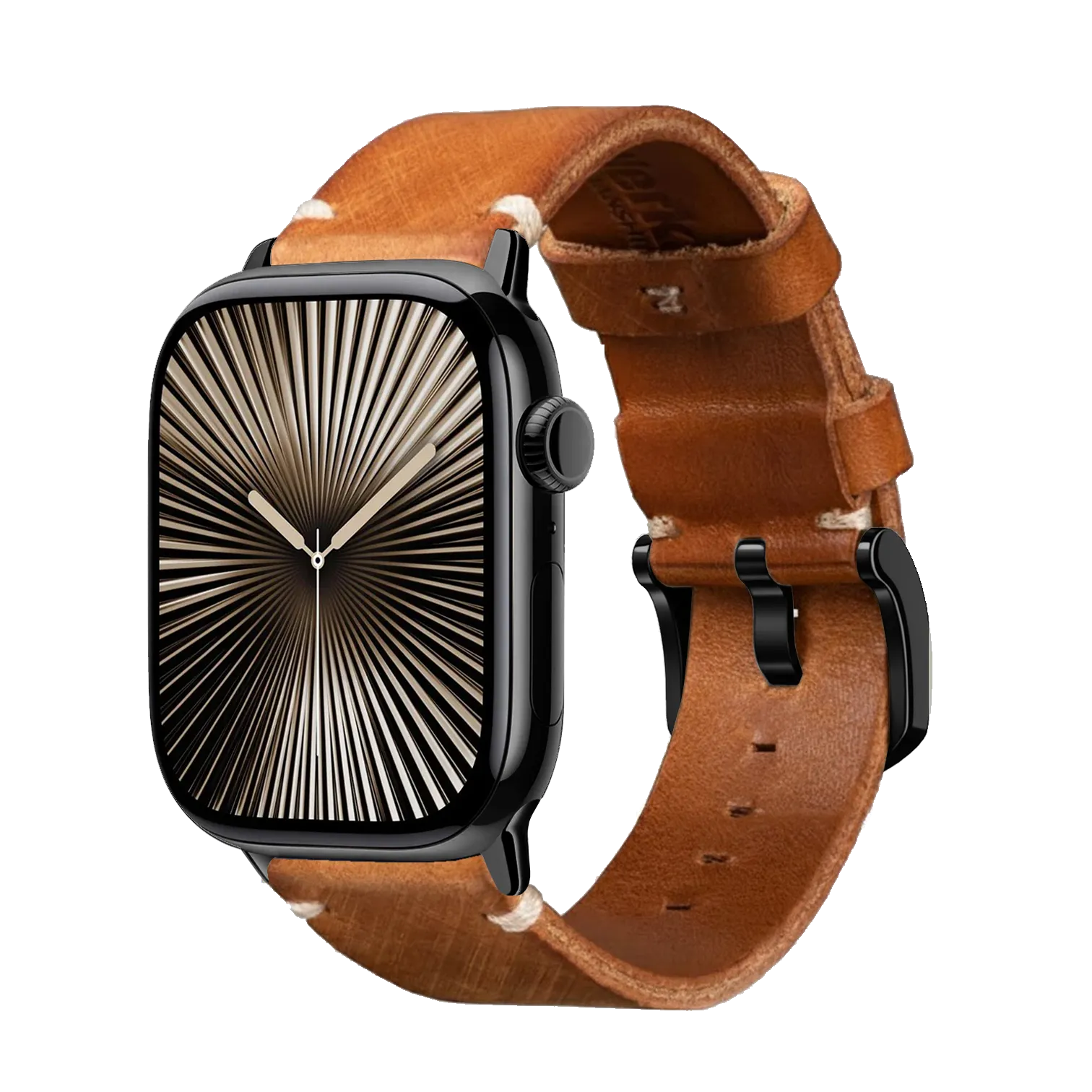 Tan / 42mm / Schwarz Poliert
