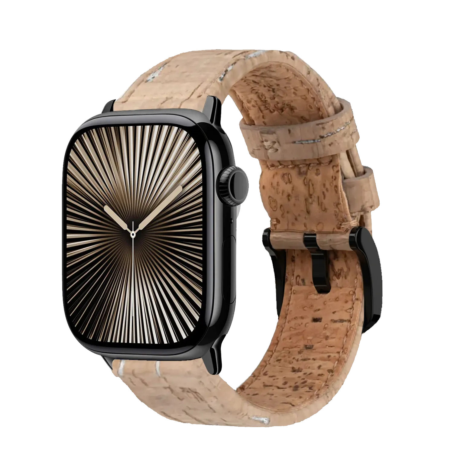 Sandstein / 42mm / Schwarz Poliert