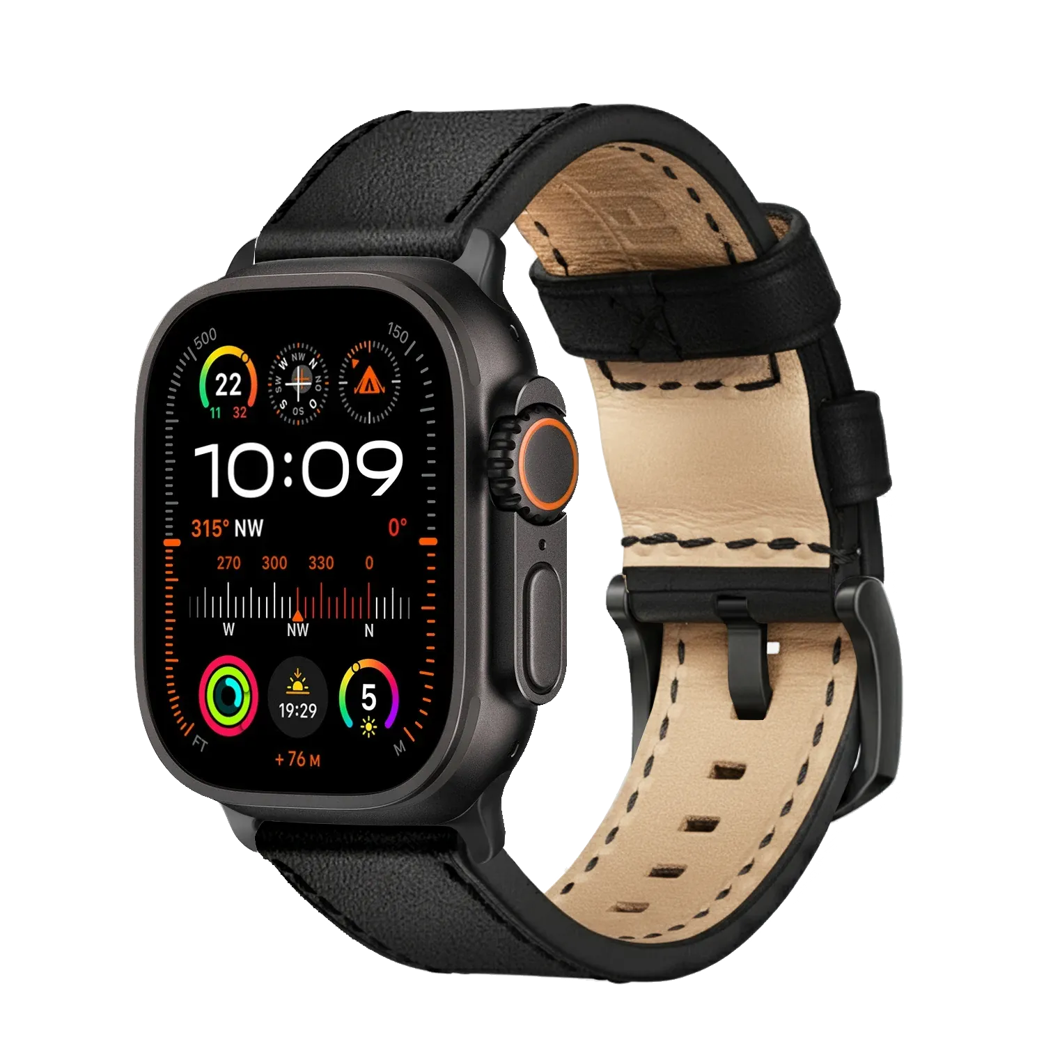Tiefschwarz / Ultra/46mm/45mm / Schwarz Mattt