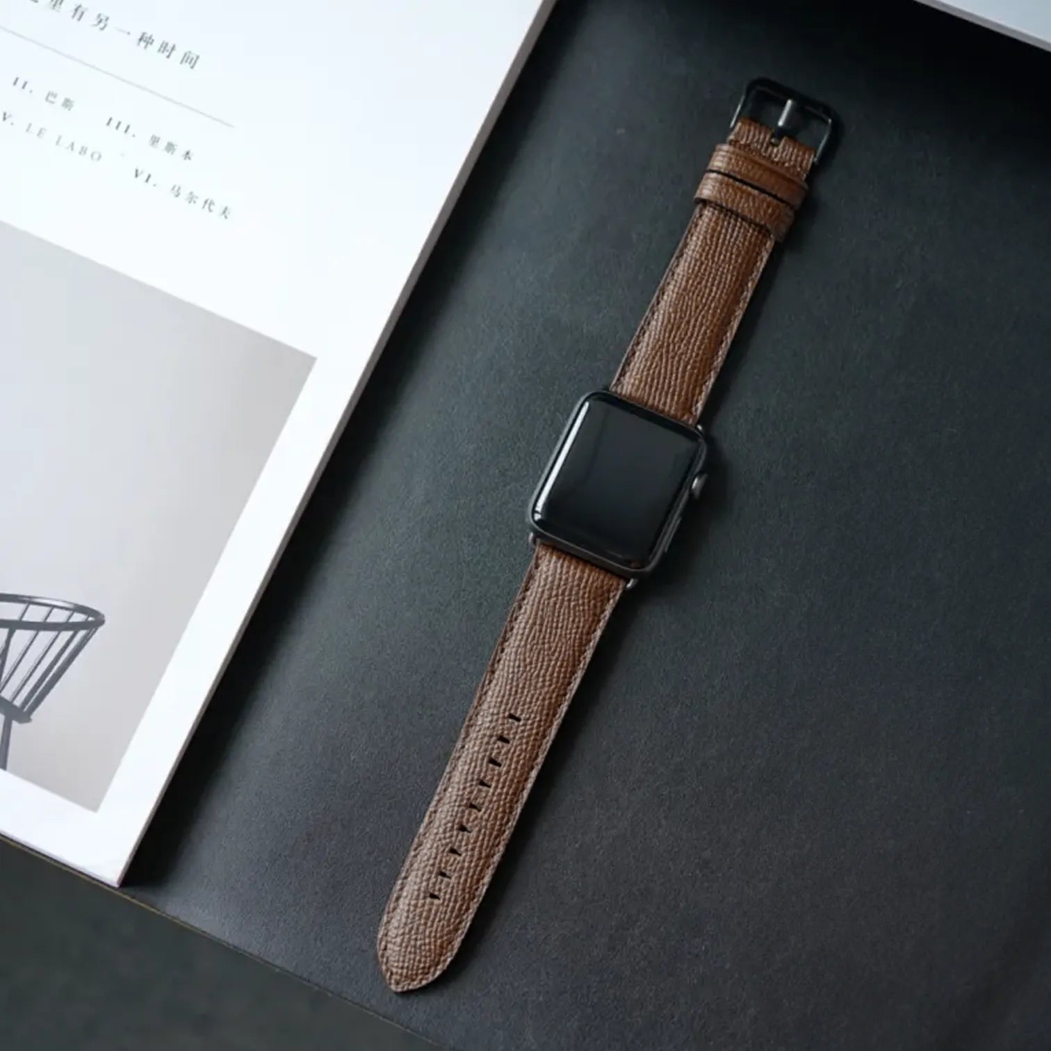Dunkelbraun / Ultra/46mm/45mm / Schwarz Matt