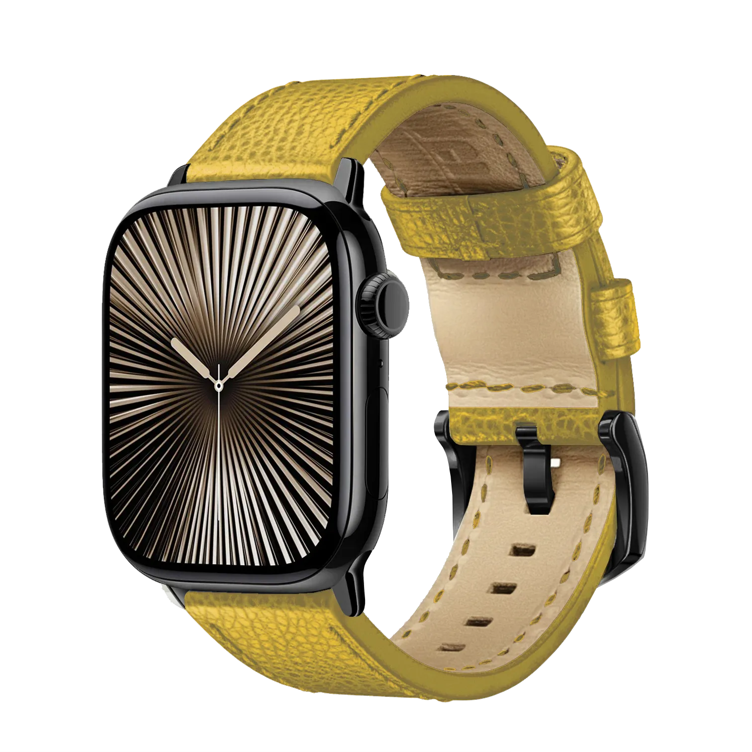 Gelb / 42mm / Schwarz Poliert