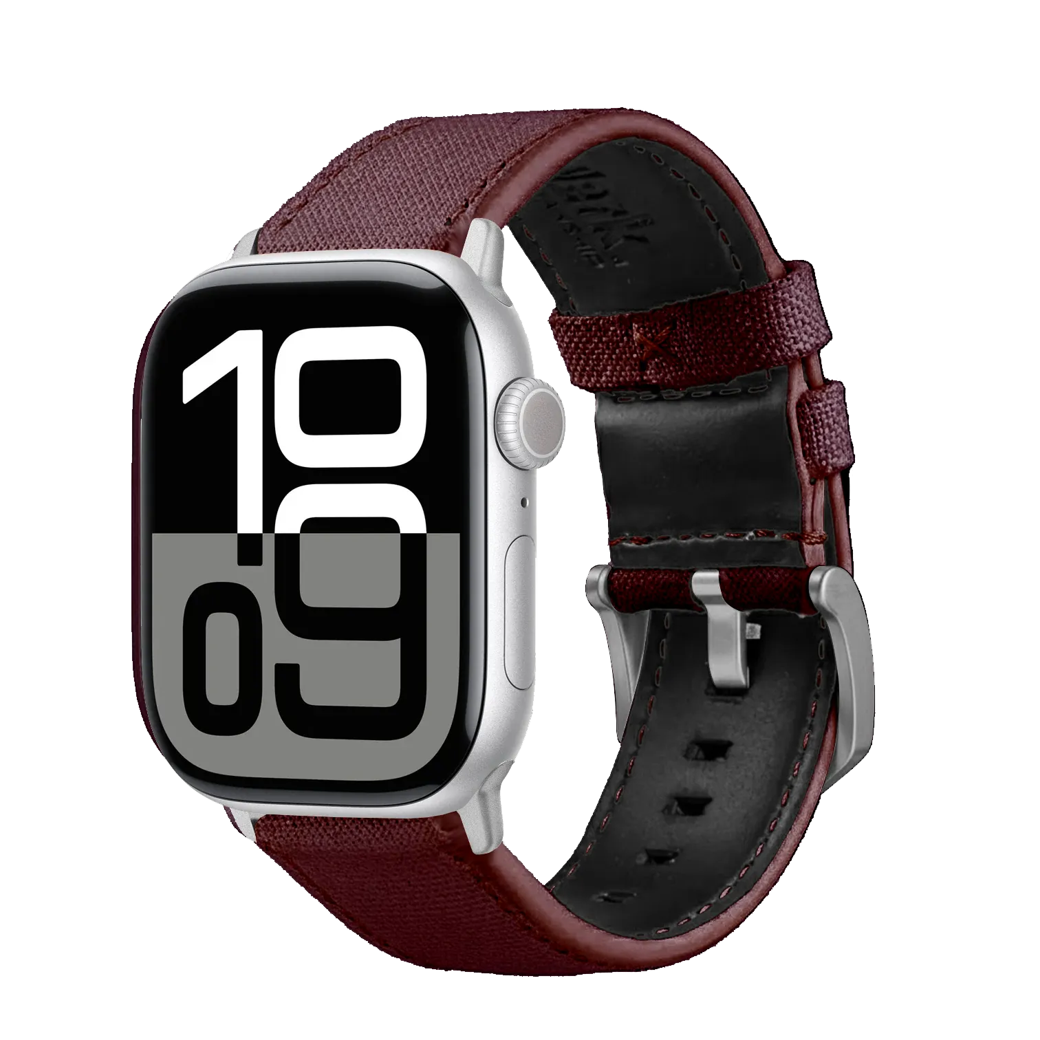 Bordeaux / 42mm / Silber Matt