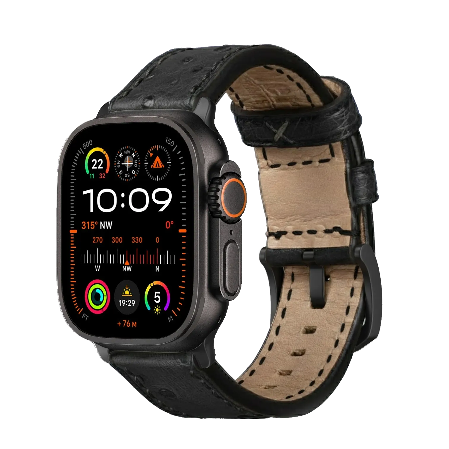 Tiefschwarz / Ultra/46mm/45mm / Schwarz Matt