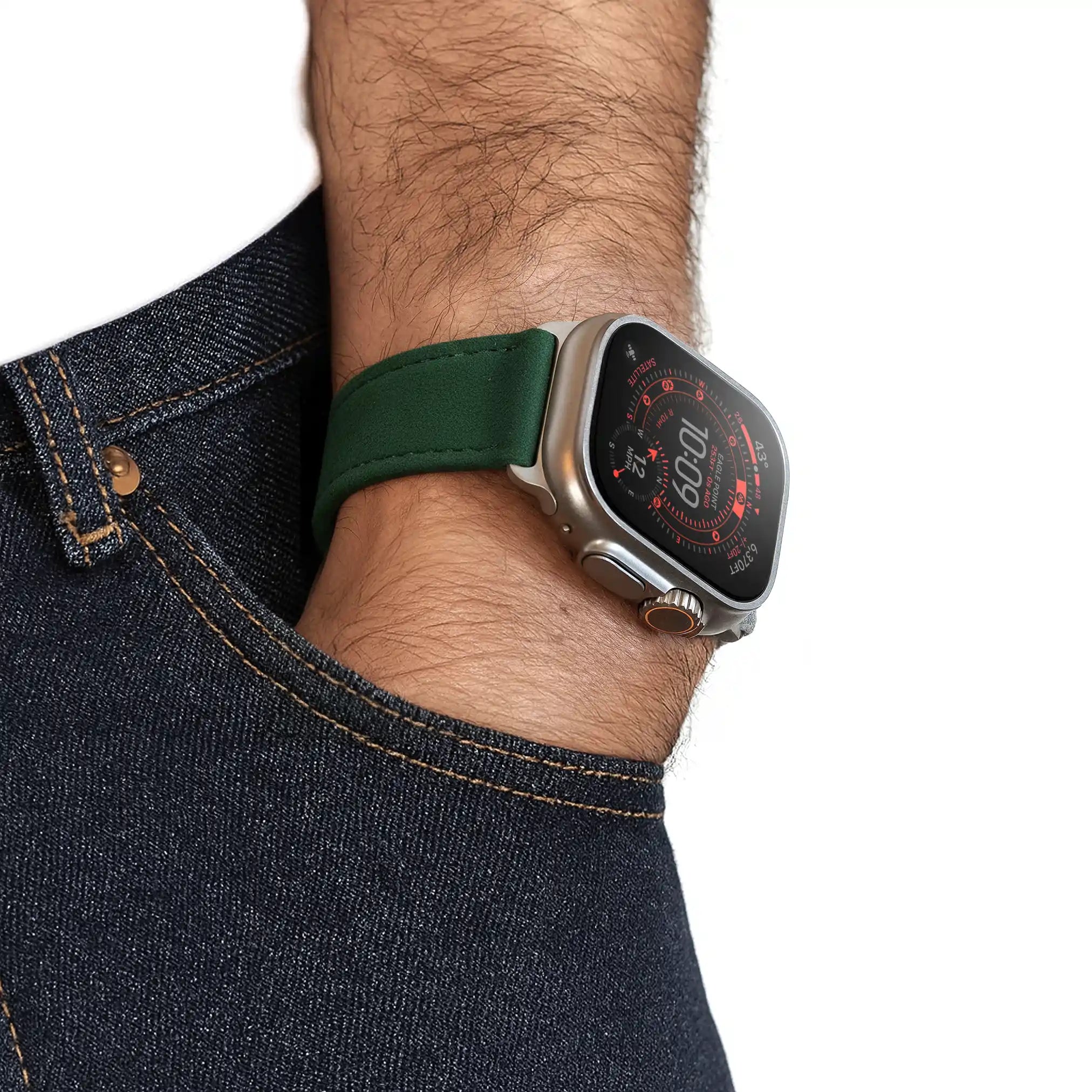 British Racing Green / 46mm / Aluminium Diamantschwarz