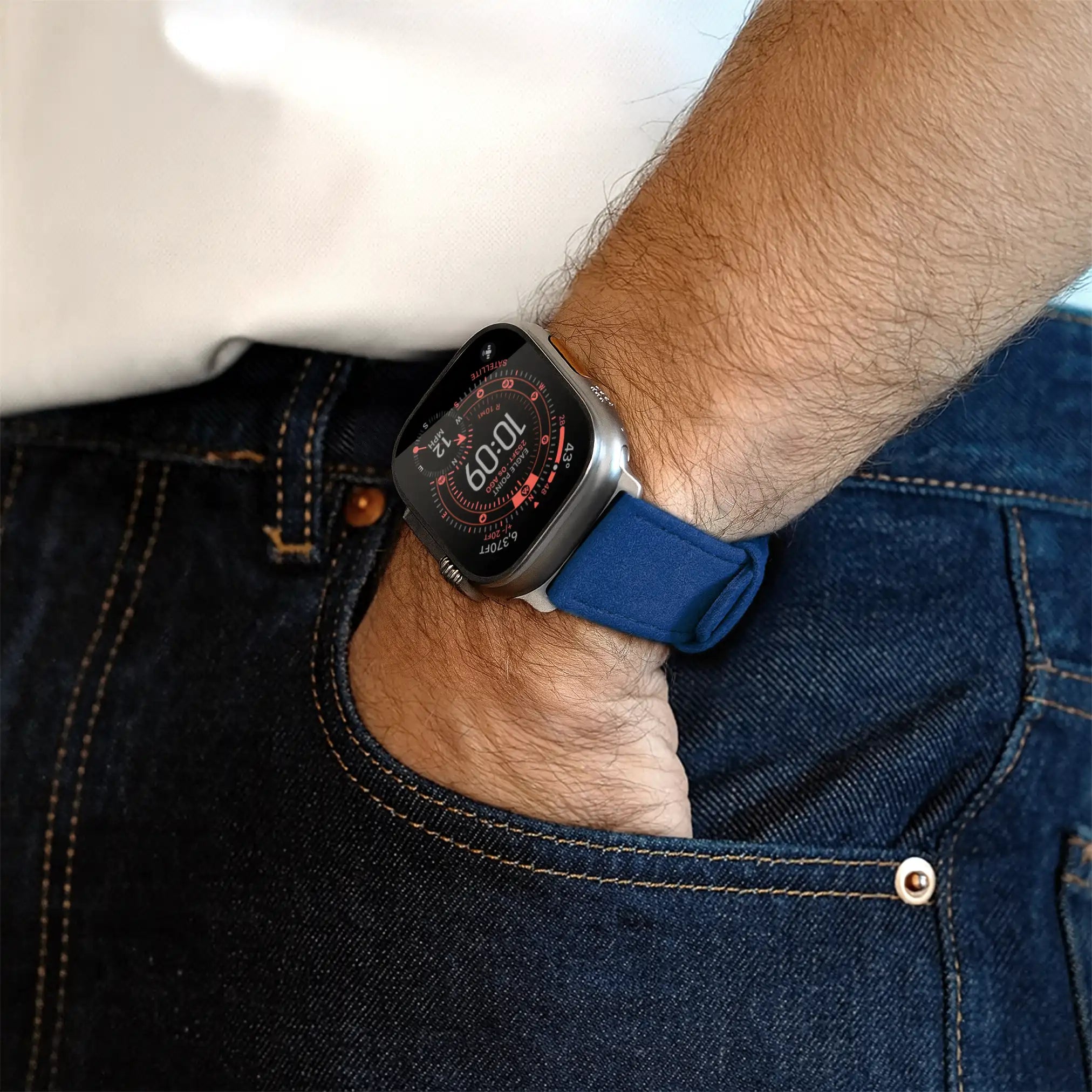 Slate Blue / 46mm / Titan Gold