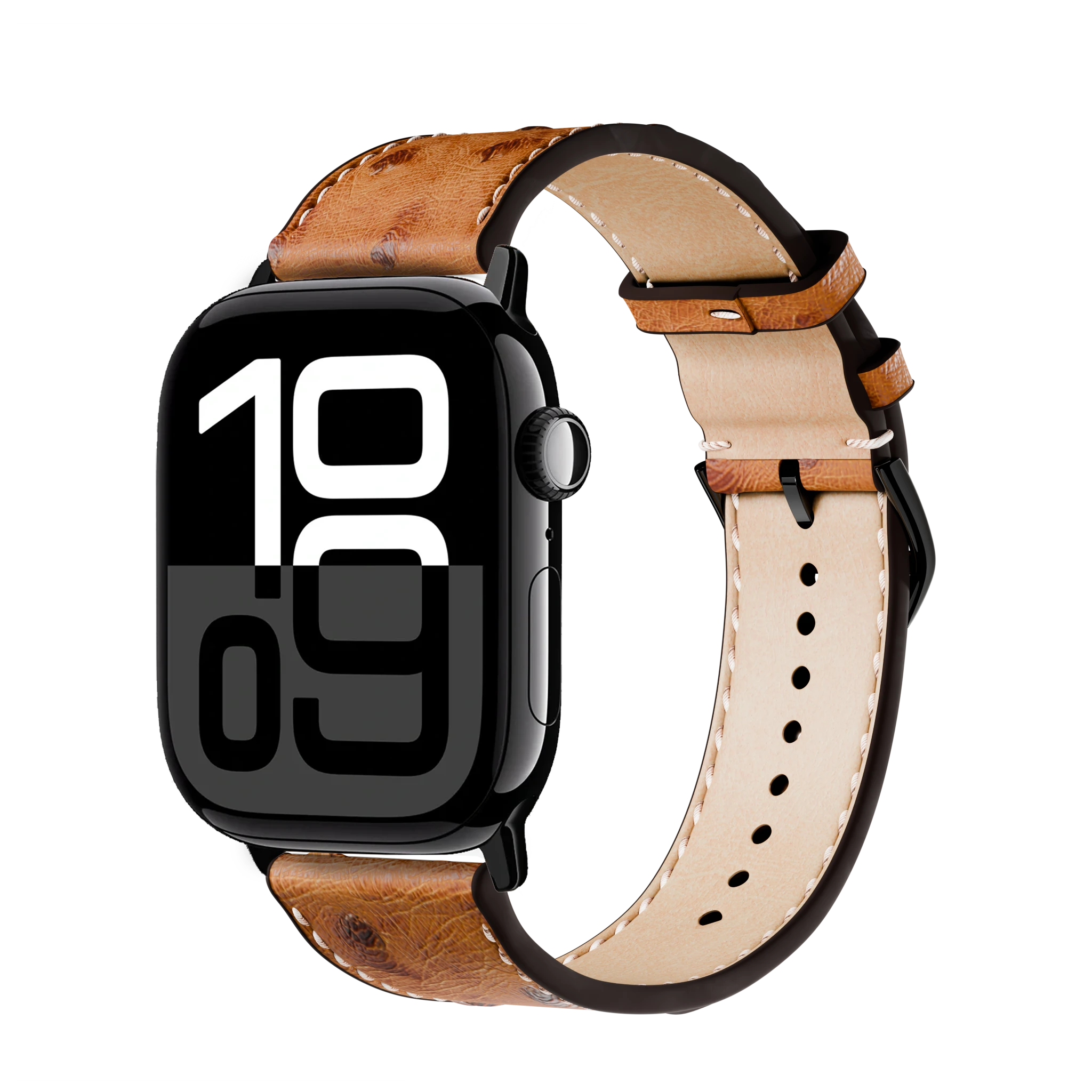 Braun / 46mm / Aluminium Diamantschwarz
